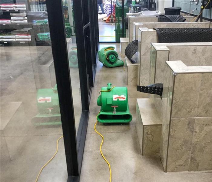 SERVPRO equipment set up in a Yavapai County business