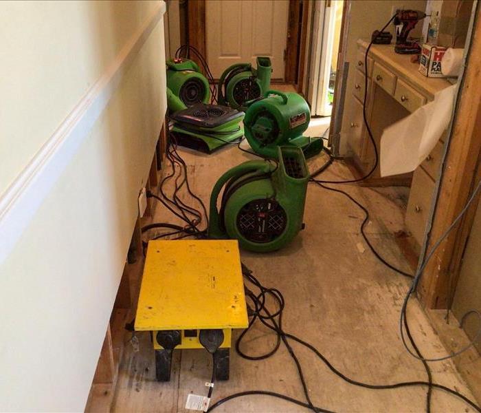 Drying equipment in the hallway of a Prescott Valley, AZ home.